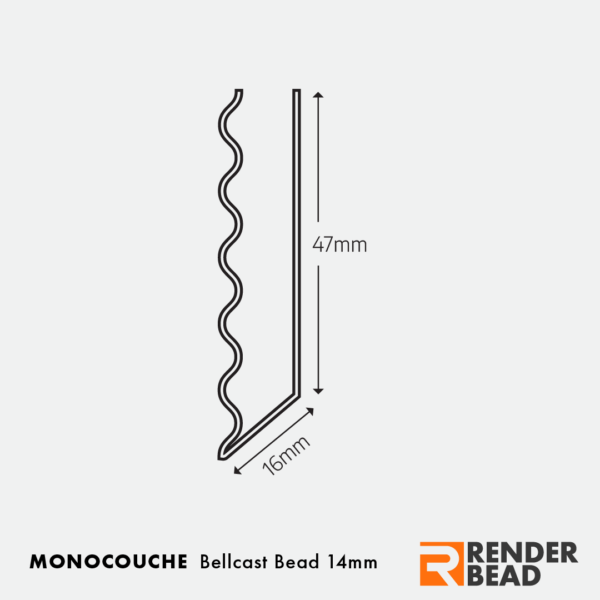 Monocouche Bellcast Bead 14mm Schematic