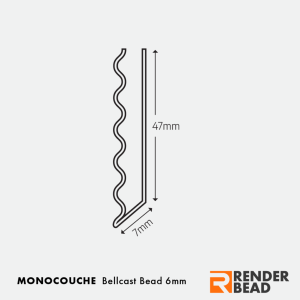 Monocouche Bellcast Bead 6mm Schematic
